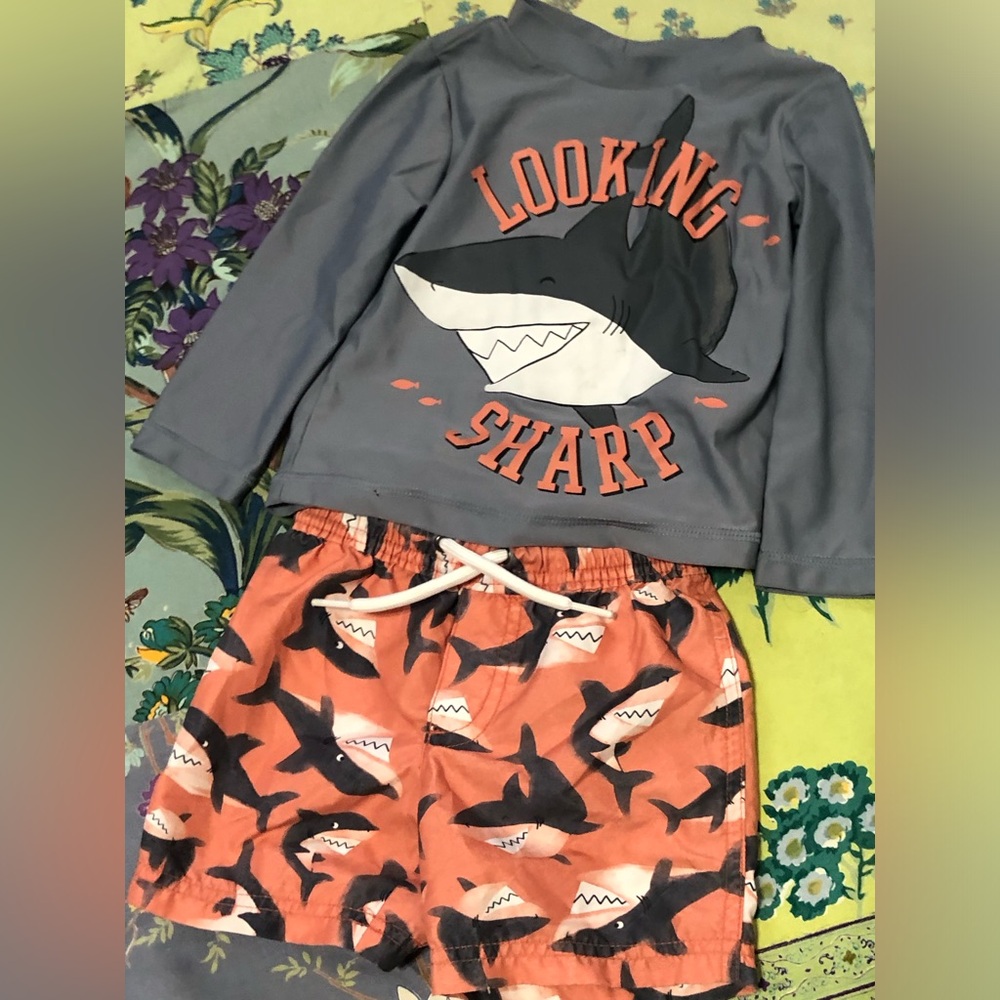 SHARK SWIM SUIT OUTFIT 18mth